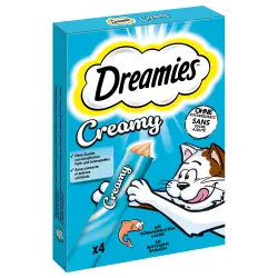 Dreamies Creamy Snacks cremosos para gatos - Salmón (4 x 10 g)