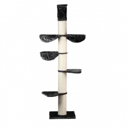Rascador Maine Coon Tower Plus para gatos color Beige y negro