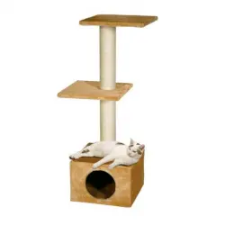 Flamingo Smaragd Árbol Rascador Beige con Gatera