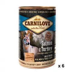 Carnilove Canine Adult Salmon Pavo Caja 6x400gr