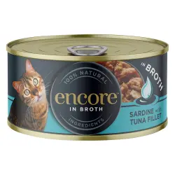 Encore en latas 16 x 70 g comida húmeda para gatos - Sardinas con atún