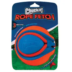 Chuckit! Rope Fetch pelota con cuerda para perros - L: 14 cm de diámetro