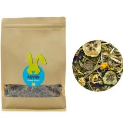 Flower Snack para Conejos –250 g - Mixtura de Hierbas y Flores como alimento complementario para Roedores – Mejora la digestión