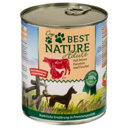 Best Nature Dog Adult 6 x 800 g - Pavo, vacuno y zanahorias