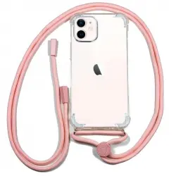 Cool Funda con Cordón Rosa para iPhone 12 Mini