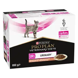 Purina Pro Plan Feline UR ST/OX Urinary Veterinary Diets con salmón - 10 x 85 g