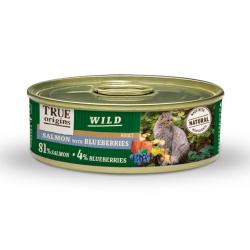 True Origins Wild Adult Salmón y Arándanos lata para gatos