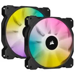 Corsair iCUE SP140 RGB ELITE Performance 140mm PWM Dual Fan Kit iCUE Lighting Node CORE
