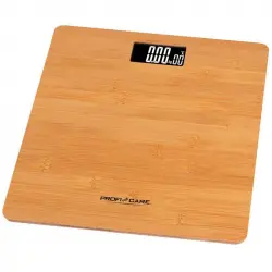 Proficare PW 3103 Báscula de Baño Digital con Pantalla LCD hasta 180kg Superficie Bambú