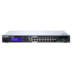 Qnap QGD-1600P-4G Switch Gestionado 14 Puertos RJ45 Gigabit PoE + 2 Puertos 1GbE SFP/RJ45