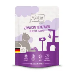 MjAMjAM Quetschie comida húmeda para gatos 6 x 300 g - Pavo