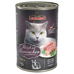 Leonardo All Meat comida húmeda para gatos 6 x 400 g - Rico en conejo