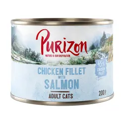 Purizon 150 g / 200 g oferta de prueba ¡a precio especial! - Filete de pollo con salmón (1 x 200 g comida húmeda)