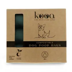 kooa bolsas biodegradables para heces - 6 rollos con 15 bolsas