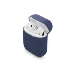 Unotec Funda Protectora de Silicona Azul para AirPods