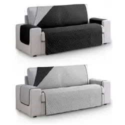 Vipalia cubre sofás rombos negro y gris para mascotas