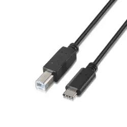 Aisens Cable USB-C 2.0 Macho a USB-B Macho 1m Negro