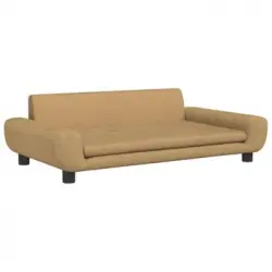 Cama Para Perros De Terciopelo Marrón 100x54x33 Cm Vidaxl