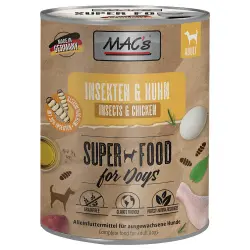 MAC's con insectos comida húmeda para perros 6 x 750 g - Insectos y pollo