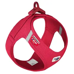 Arnés Curli Vest Clasp Air-Mesh rojo para perros - Talla XS: 33,9 - 38,2 cm de pecho
