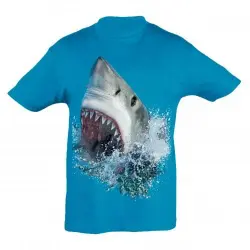 Camiseta para niños Ralf Nature tiburón color azul