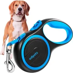 Edipets correa extensible ajustable  azul para perros