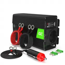 Green Cell INV01Adaptador/Inversor de Corriente 300W Negro