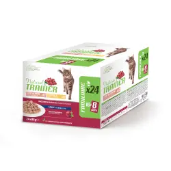 Natural Trainer Adult - 24 x 85 g Pack Mixto: pollo y salmón