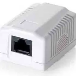 Roseta de Superficie Cat6 Conector Red Hembra RJ45