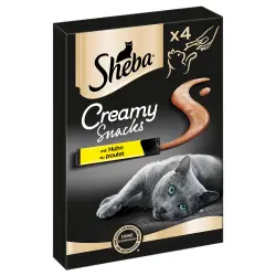 Sheba Creamy Snacks para gatos - 4 x 12 g - Pollo