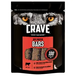 Crave Protein snacks para perros - Bars con vacuno (76 g )
