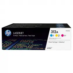 HP 312A Pack Ahorro Tóner Original Cian/Magenta/Amarillo