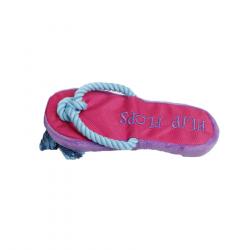 Summer Vibes Flip Flop Chancleta con Cuerda Rosa y Azul  para perros