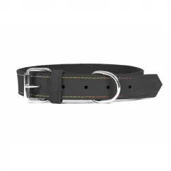 Collar Gloria Pets Nobuk Color Negro Para Perros 70cm x 30mm