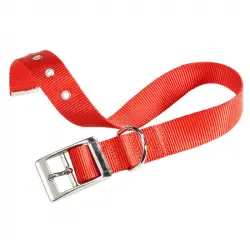 Collar Nylon Club Cf Rojo para perros Ferplast, Tallas 45 - 53 Cms