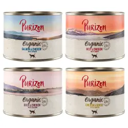 Purizon Organic 6 x 200 g comida ecológica para gatos - Pack mixto (4 variedades)