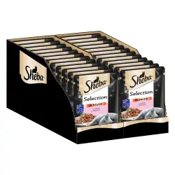 Sheba 12 x 85 g en sobres Multireceta - Selección de salmón en salsa
