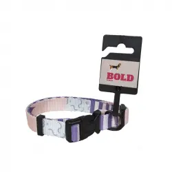Bold Collar Purple Abstract Para Perros T-4