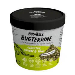 BugBell BugTerrine Insectos Adultos, Espinacas y Cáñamo - 100 g