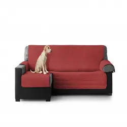 Cubre Sofa Acolchado Chaise Longue Izquierdo color Granate