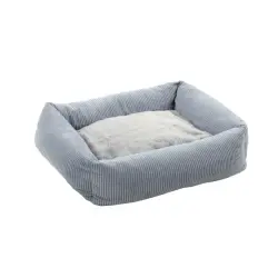 Flamingo Colette Rectángulo Azul cama cuna para perros