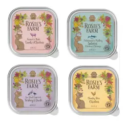 Rosie's Farm Adult comida húmeda para gatos - 16 x 100 g - Pack mixto: 4 variedades