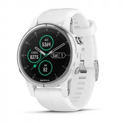 Garmin Fénix 5S Plus Zafiro Blanco con Correa Blanca