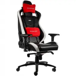 Noblechairs Epic Cuero Real Silla Gaming Negra/Blanca/Roja