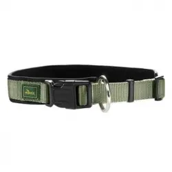 Hunter - Collar De Nylon Modelo Neoprene Vario Plus Para Perros (55) (verde/negro)