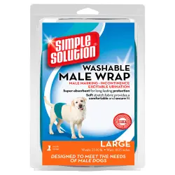Simple Solution pañal lavable para perros macho - Talla L, 1 unidad