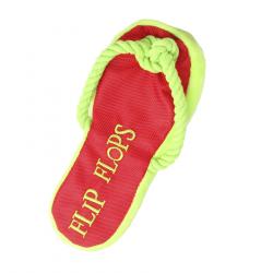 Summer Vibes Flip Flop Chancleta con Cuerda Verde y Rojo  para perros