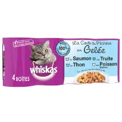 Whiskas La Carte 12 x 390 / 400 g en latas - Menú del pescador en gelatina (12 x 390 g)