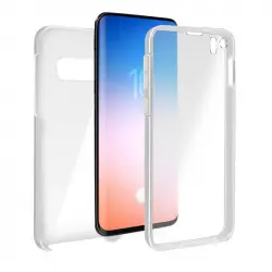 Avizar Funda Doble Silicona Transparente para Samsung Galaxy S10e