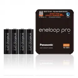 Panasonic Eneloop Pro Pilas Recargables 2500mAh AA HR06 4 Unidades